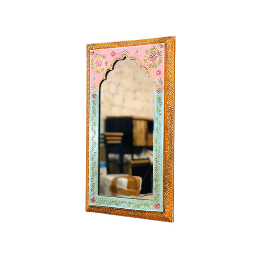 Handpainted Pink Mirror