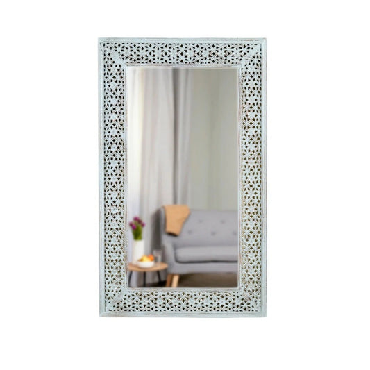 Carving Wooden Modern Mirror