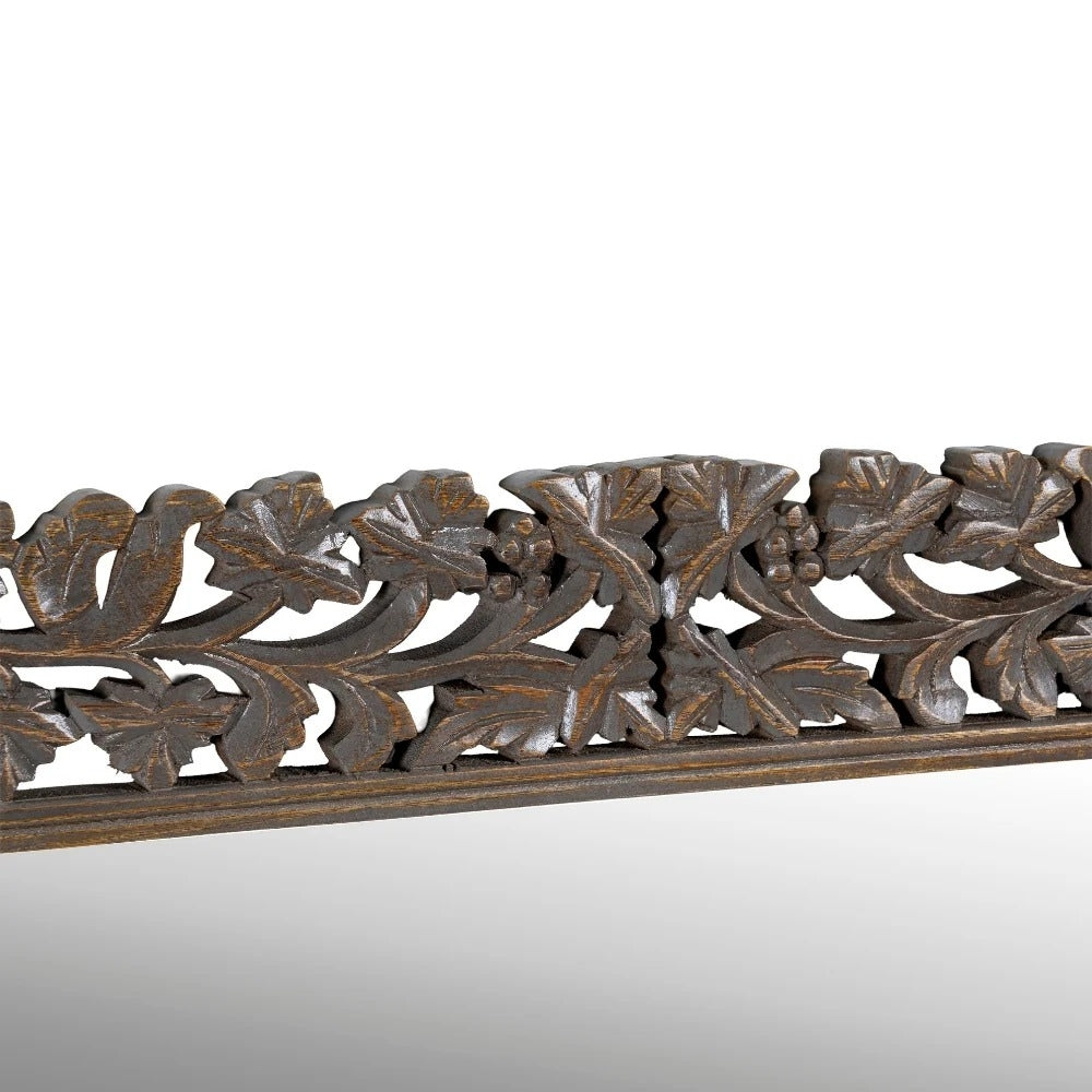 Hand Curved Wooden Mirror