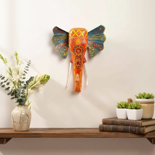 Handpainted Elephant Wall Decor