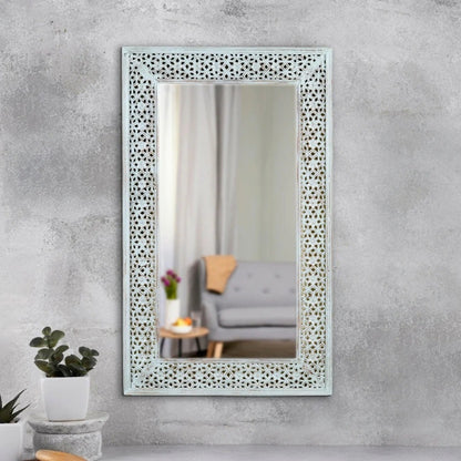 Carving Wooden Modern Mirror