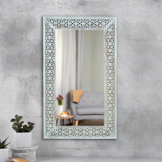 Carving Wooden Modern Mirror