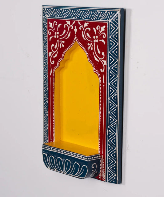 Wooden Hand Painted Wall Frame Yellow