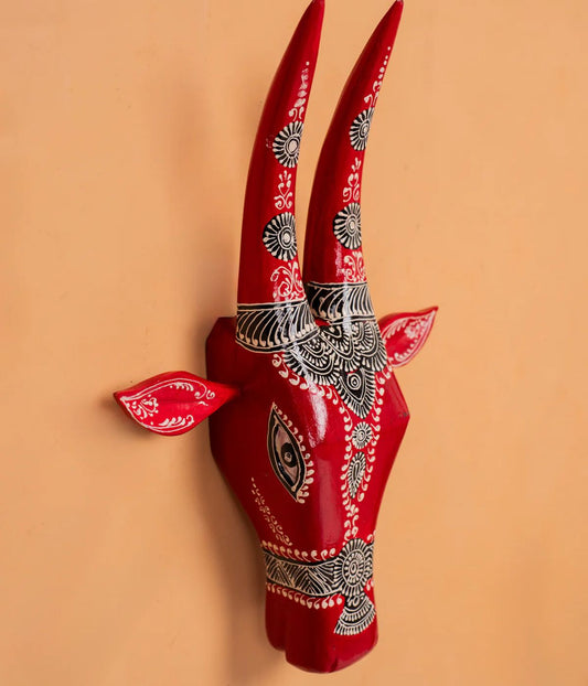 Hand Painted Cow Head