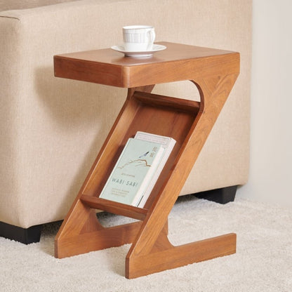 Wooden Z Side Table Furniture