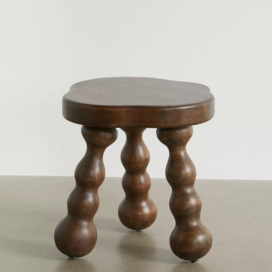 Wooden Antique Round Design Side Table