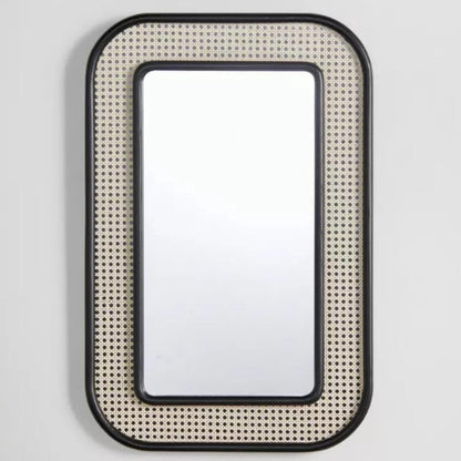 HandCrafted Modern Cane Mirror