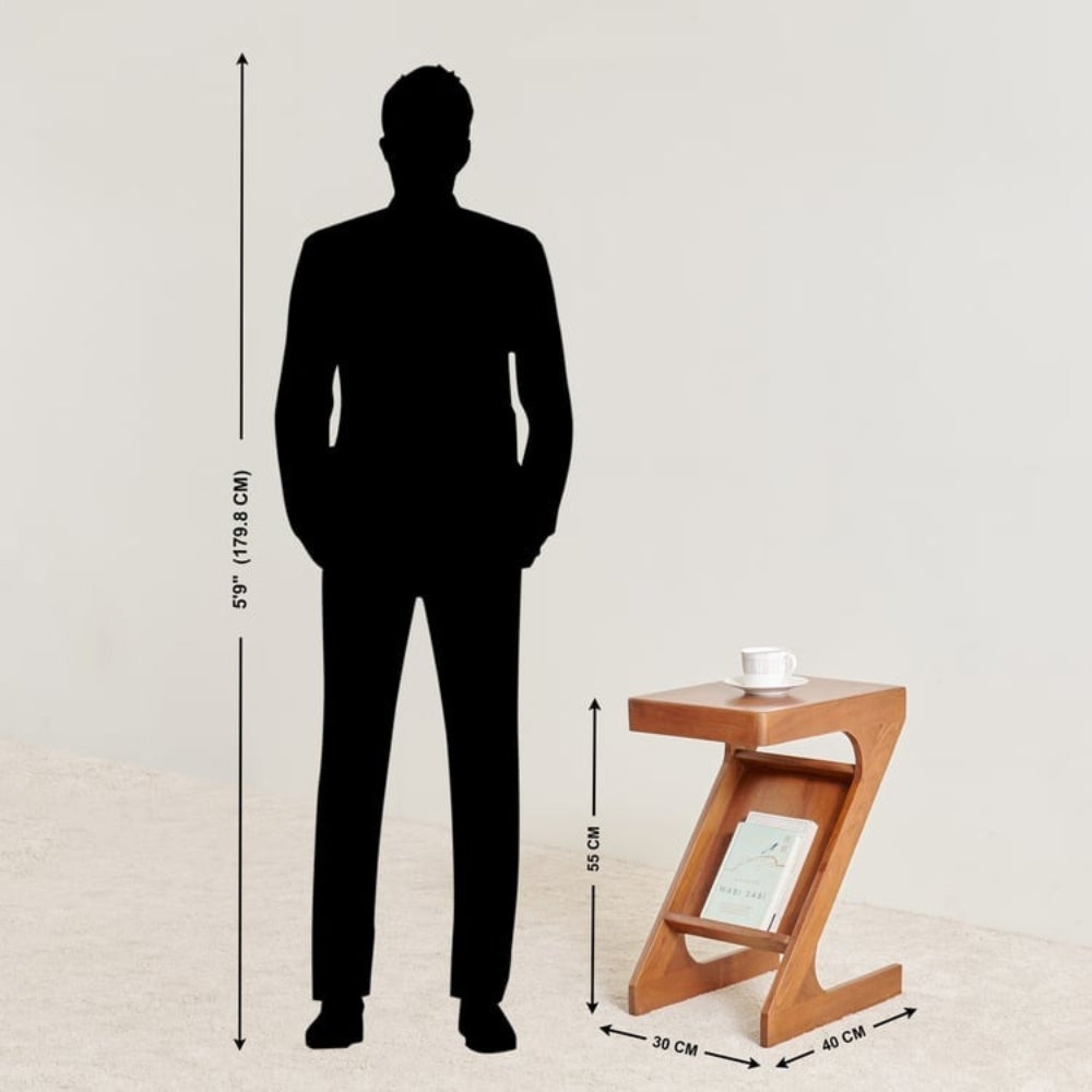 Wooden Z Side Table Furniture