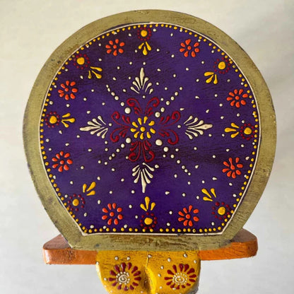 Handpainted Wooden Elephant Stool