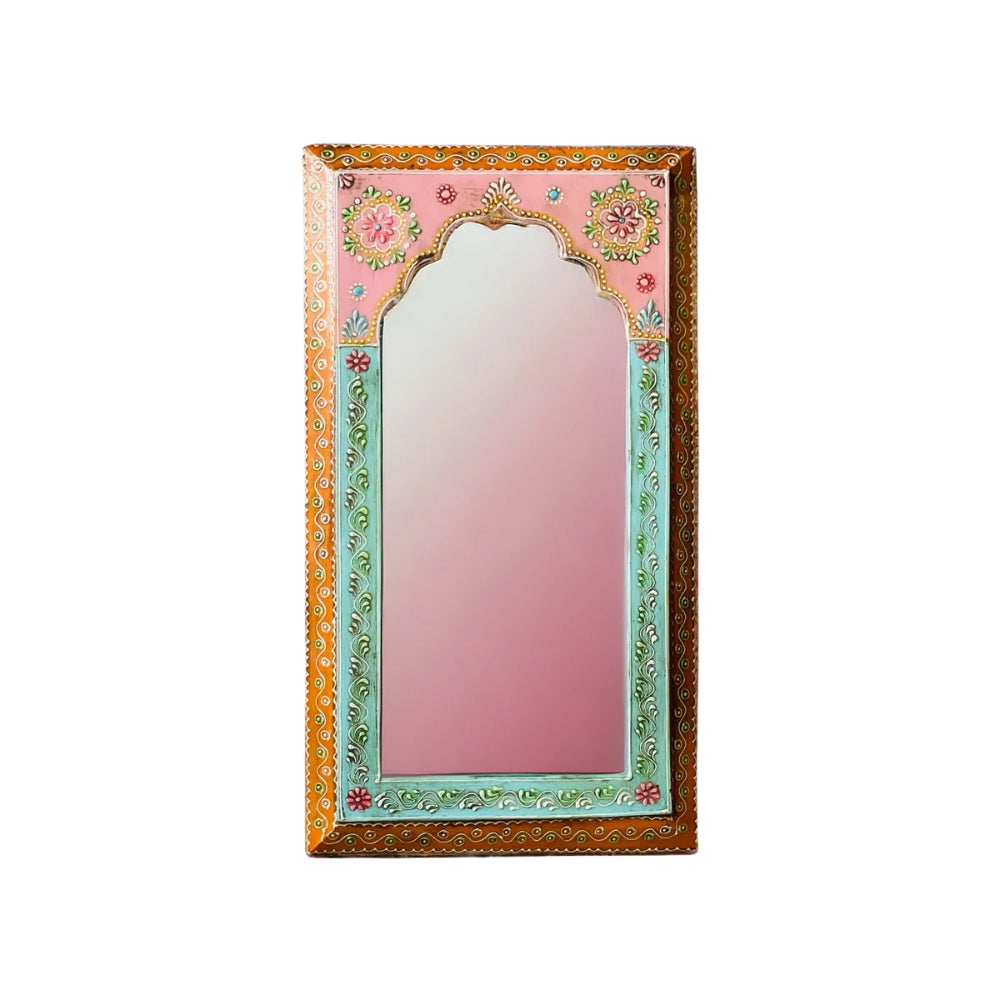 Handpainted Pink Mirror