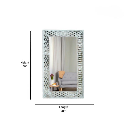 Carving Wooden Modern Mirror