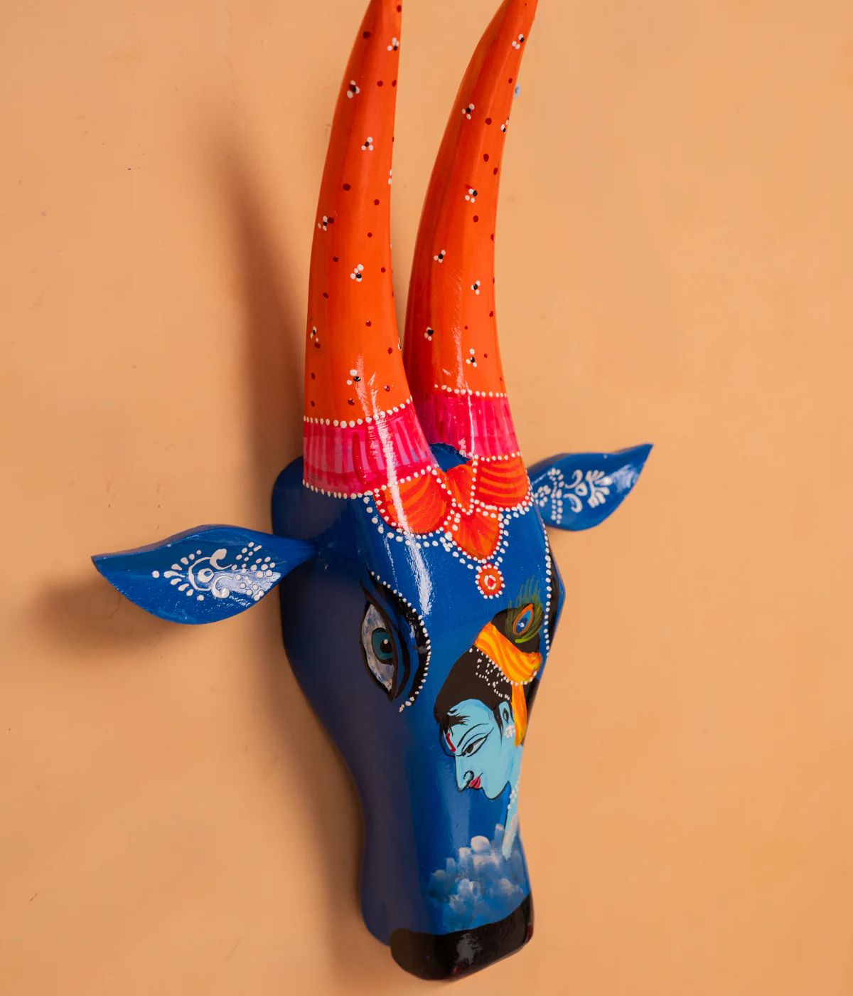 Hand Painted Cow Face