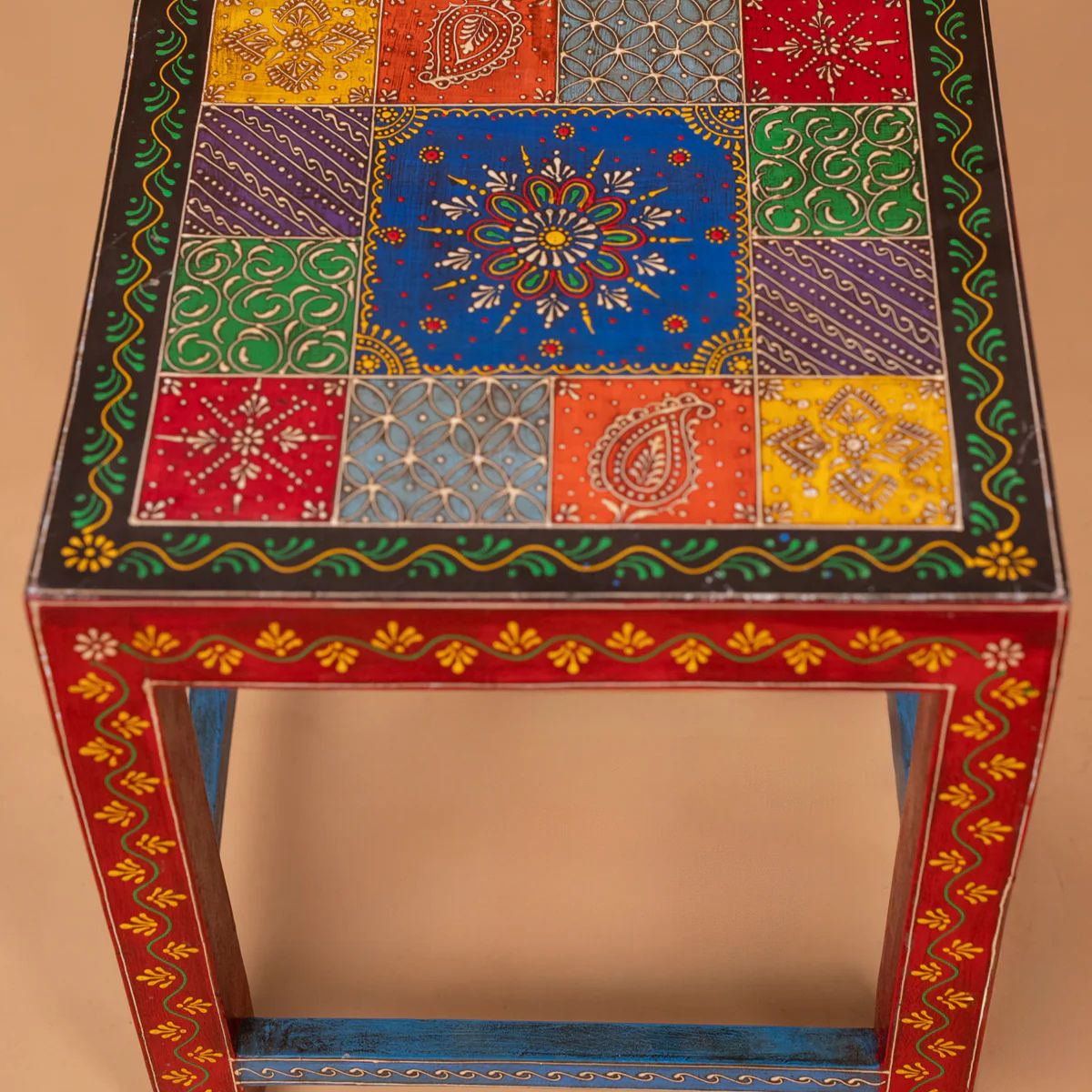 Hand Painted Antique Side Table