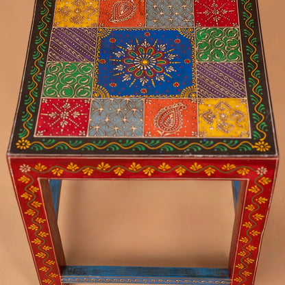 Hand Painted Antique Side Table