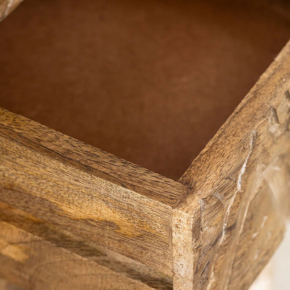 Flora Handcarved Bedside
