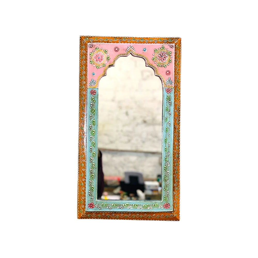 Handpainted Pink Mirror