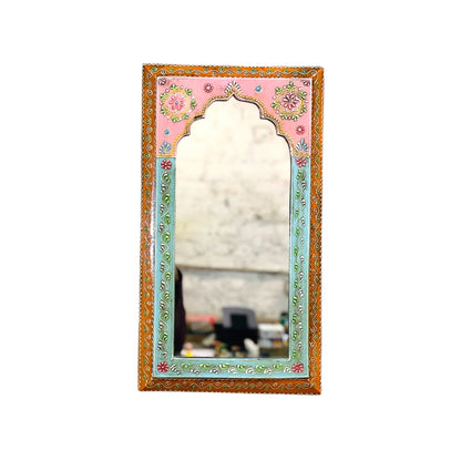 Handpainted Pink Mirror