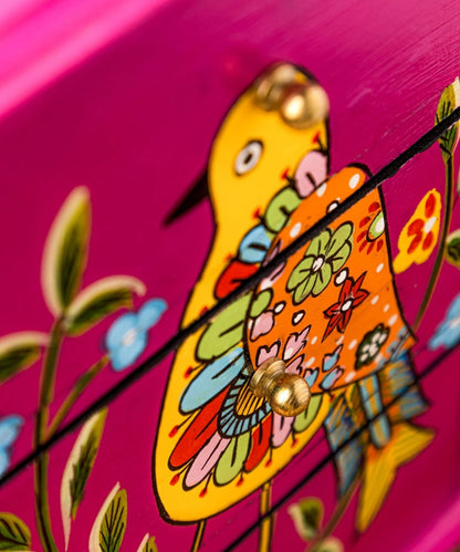 Hand Painted Wooden  3 Drawer Bedside Table