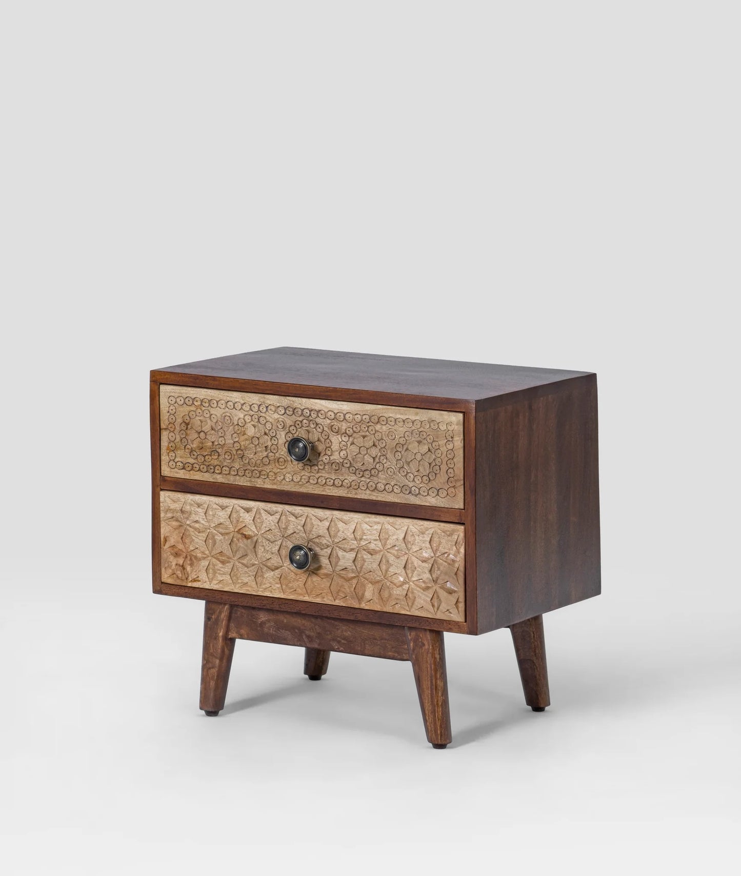 Flora Handcarved Bedside